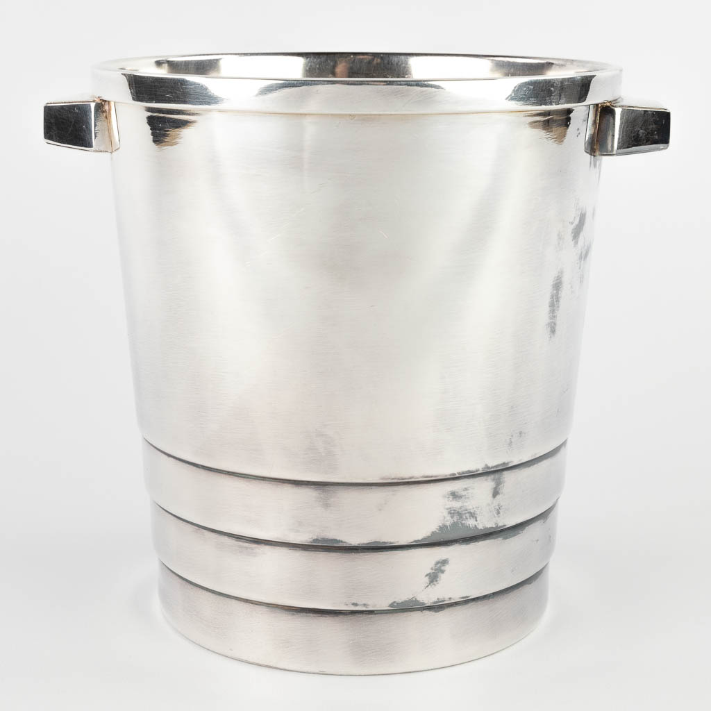 Luc LANEL (1893-1965) Champagne cooler for Christofle, model Gallia. (D:19,5 x W:23 x H:20,5 cm) - Image 5 of 12