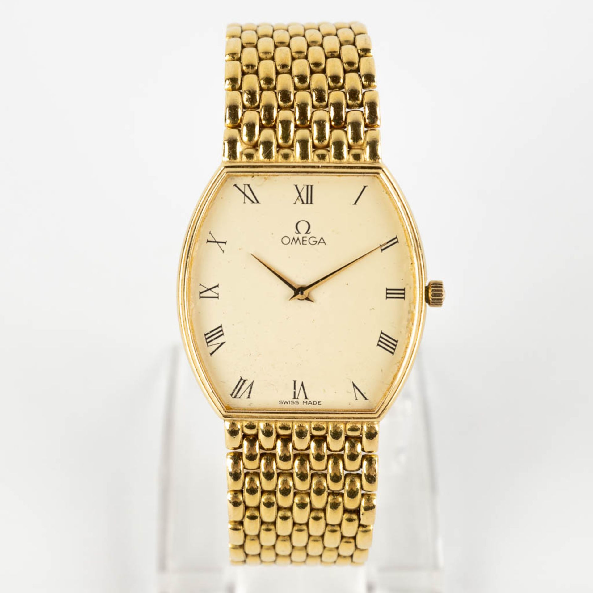 Omega, a men's gold wristwatch with a quartz movement. 59,39g. (W:2,8 x H:2,9 cm) - Bild 6 aus 13