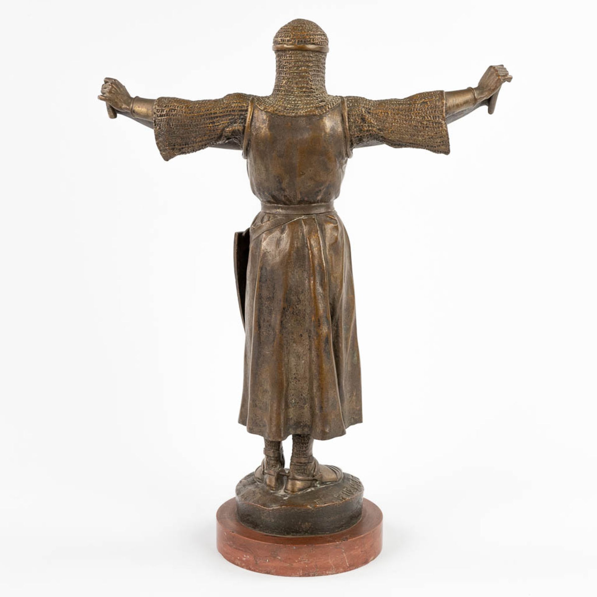 Emmanuel FRÉMIET (1824-1910) 'Credo' patinated bronze. 19th C. (D:13 x W:31 x H:41 cm) - Image 5 of 13