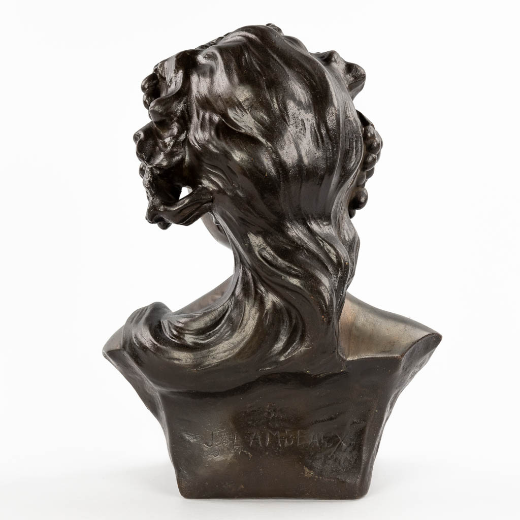 Jef LAMBEAUX (1852-1908)(after) 'Bacchante', galvanoplast (D:21 x W:30 x H:41 cm) - Image 5 of 11