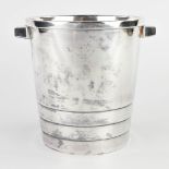 Luc LANEL (1893-1965) Champagne cooler for Christofle, model Gallia. (D:19,5 x W:23 x H:20,5 cm)