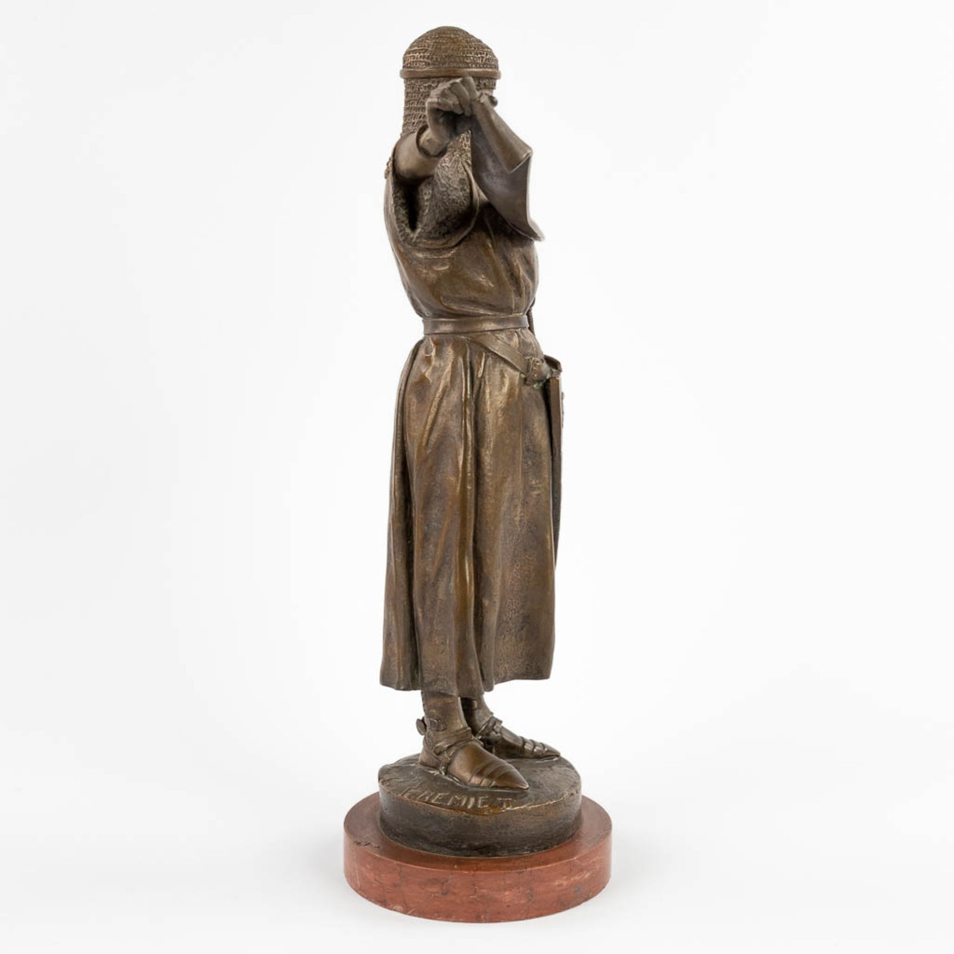 Emmanuel FRÉMIET (1824-1910) 'Credo' patinated bronze. 19th C. (D:13 x W:31 x H:41 cm) - Image 6 of 13