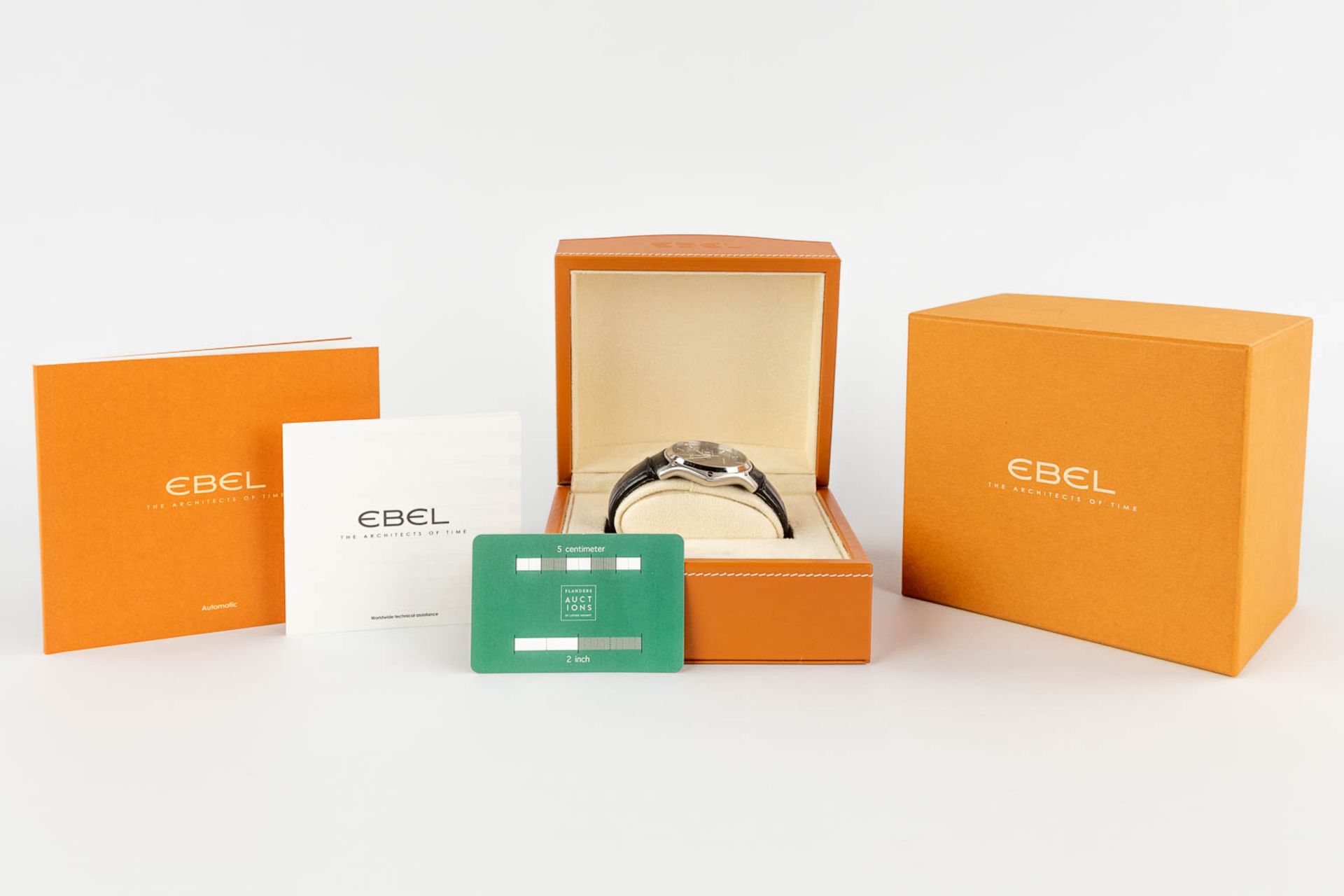 Ebel Classic Hexagon, A men's wristwatch with a black dial. Box and Papers. 2014. (W:4,1 cm) - Bild 2 aus 14