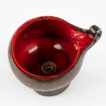 Elisabeth VANDEWEGHE (1946) 'Small handwasher' glazed ceramics for Perignem. (D:32 x W:41 x H:30 cm)