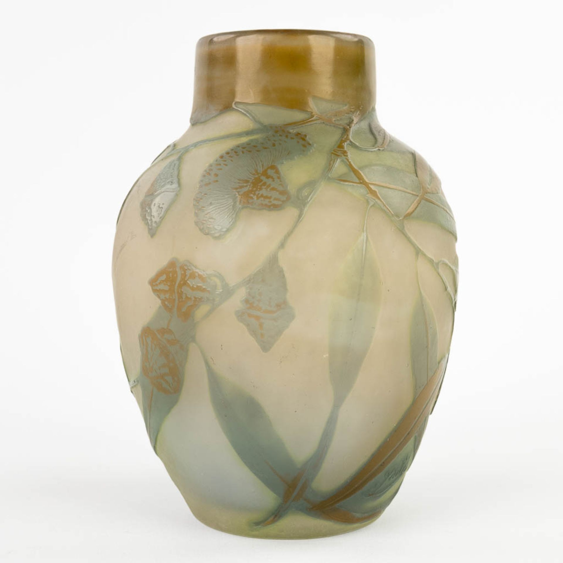 Emile GALLE (1846-1904) 'Vase' pate de verre glass. Circa 1905-1908. (H:18 x D:13 cm) - Bild 3 aus 10