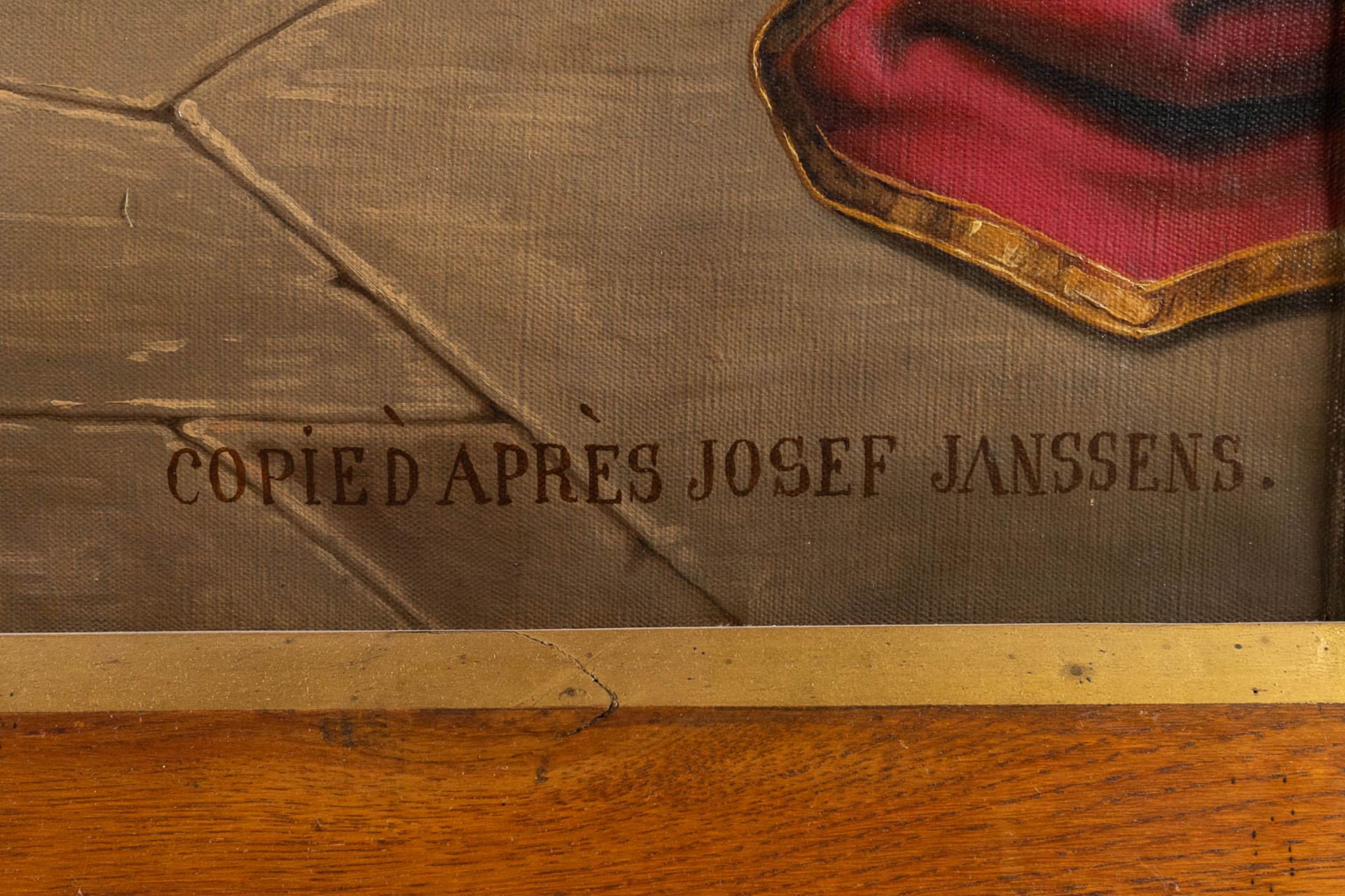 After Jozef JANSSENS (1854-1930) 'Le Samedi Saint', oil on canvas. (W:221 x H:161 cm) - Image 11 of 14