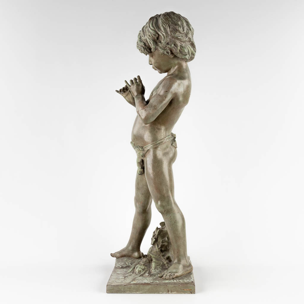 Jean-Louis GRÉGOIRE (1840-1890)(After) 'Boy with whistle' (D:27 x W:30 x H:80 cm) - Image 6 of 18