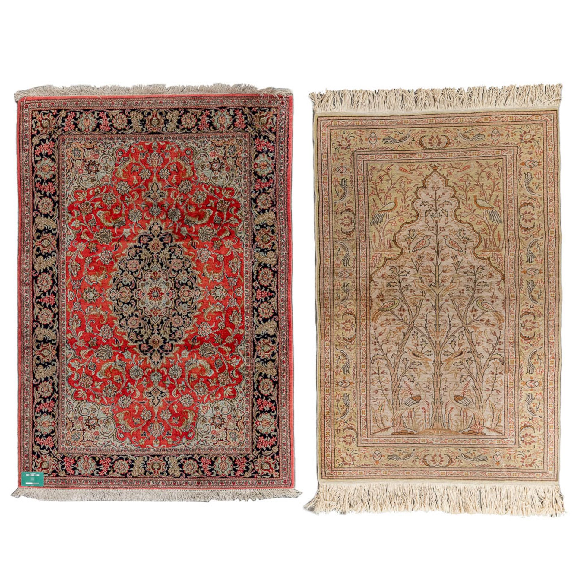 Two Oriental hand-made carpets, Kayseri &amp; Keshan. (D:151 x W:104 cm) - Image 2 of 14