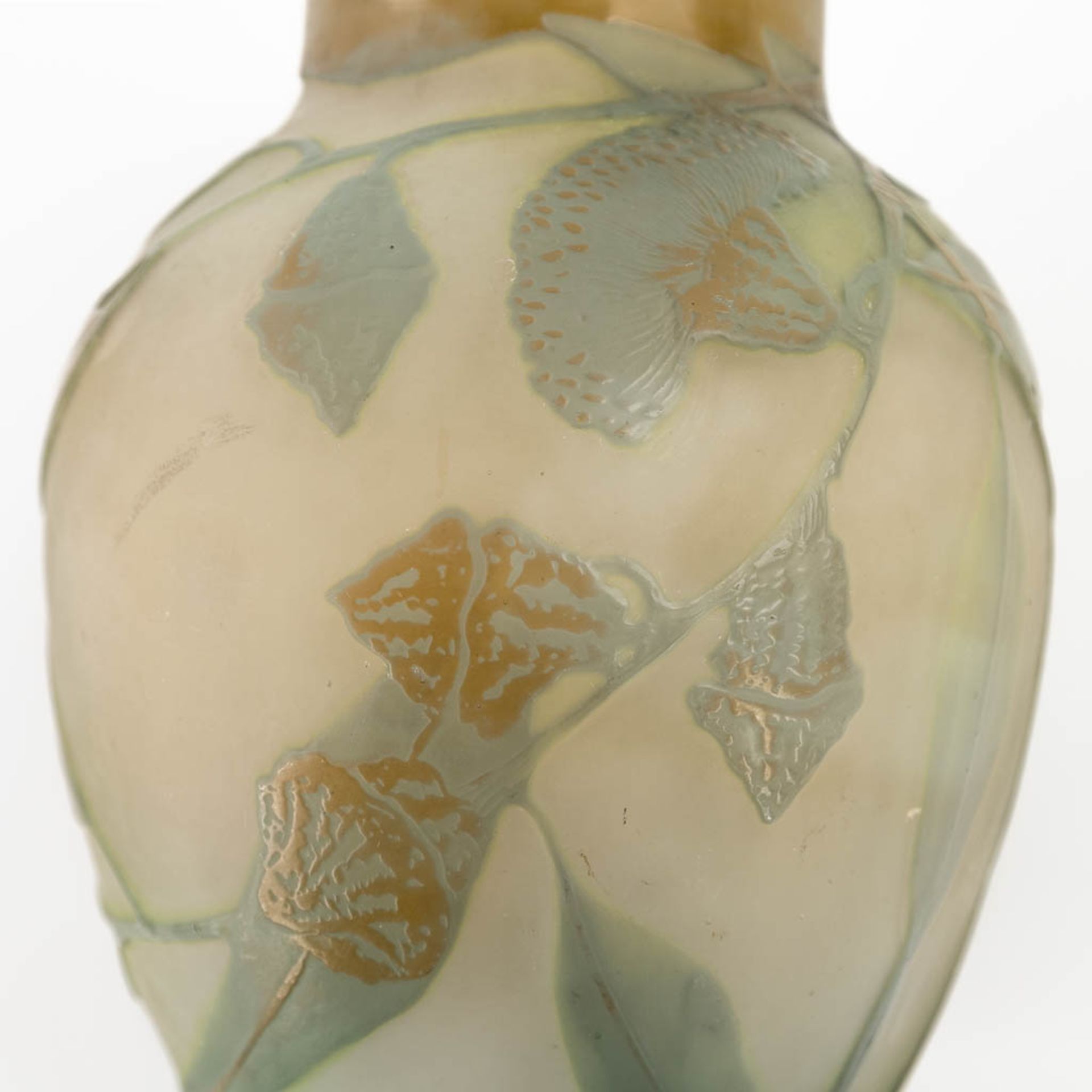 Emile GALLE (1846-1904) 'Vase' pate de verre glass. Circa 1905-1908. (H:18 x D:13 cm) - Bild 10 aus 10