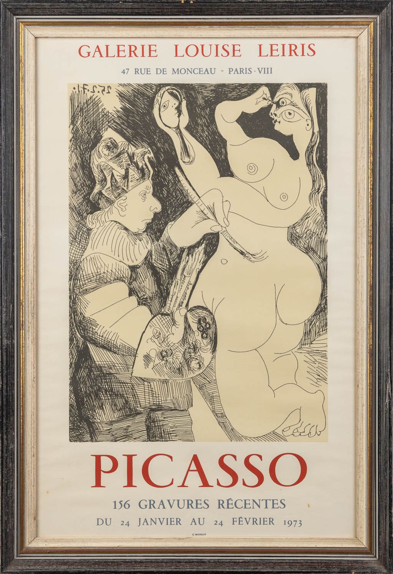 Galerie Louise Leiris, 'Picasso, Gravures Récentes', an advertising poster. 1973. (W:44 x H:70 cm) - Bild 3 aus 7