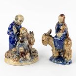 Elfriede BALZAR-KOPP (1904-1983) 2 figurines. (D:18 x W:19 x H:23 cm)