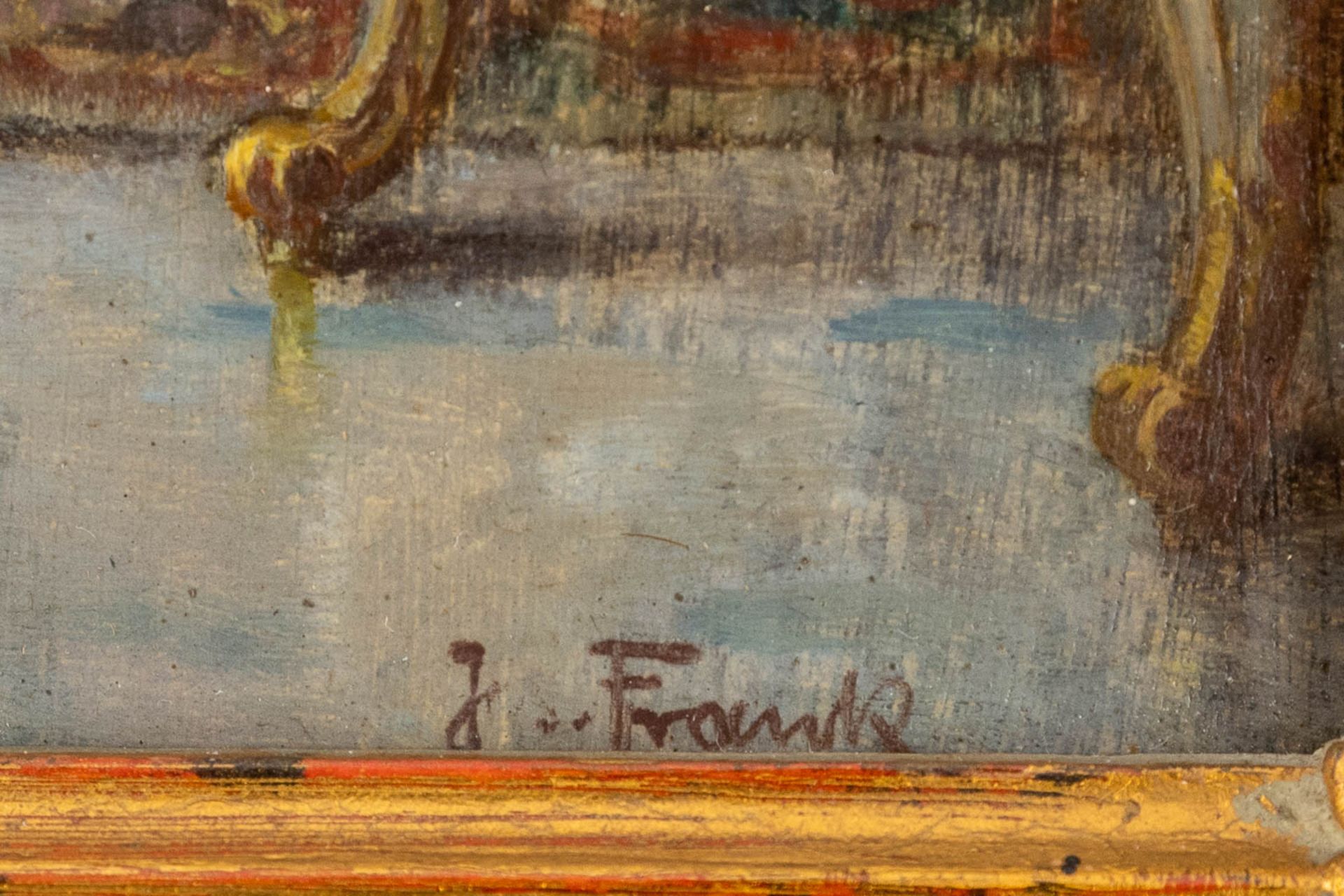 Josef FRANK (1885-1967) 'Inteirior with reading man' oil on panel. (W:19 x H:29 cm) - Bild 7 aus 8