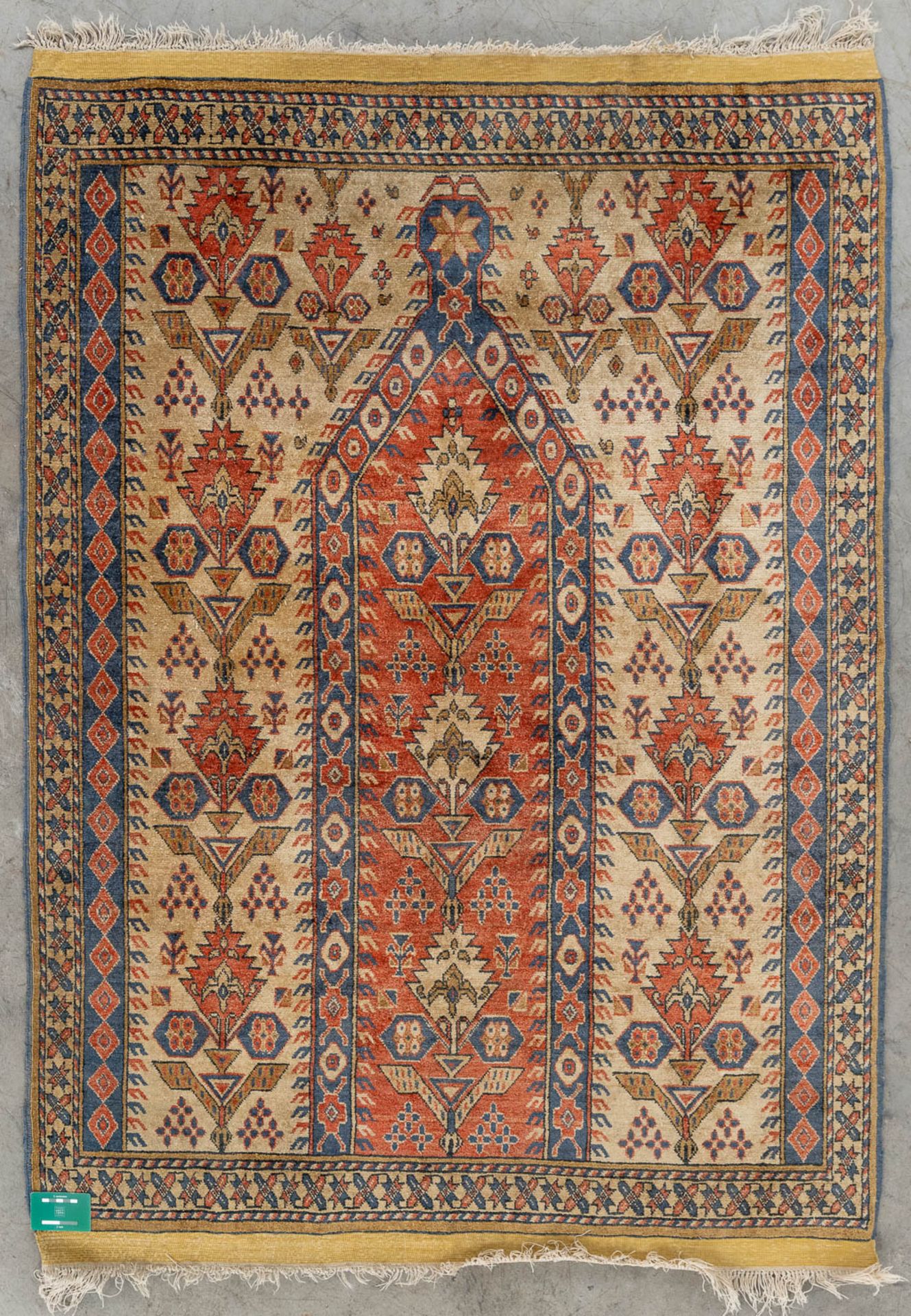 An Oriental hand-made silk carpet, Bashir Afghanistan. (D:119 x W:162 cm) - Image 2 of 8