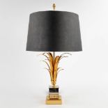 A table lamp, gilt metal in Hollywood Regency style. Circa 1980. (H:62 cm)