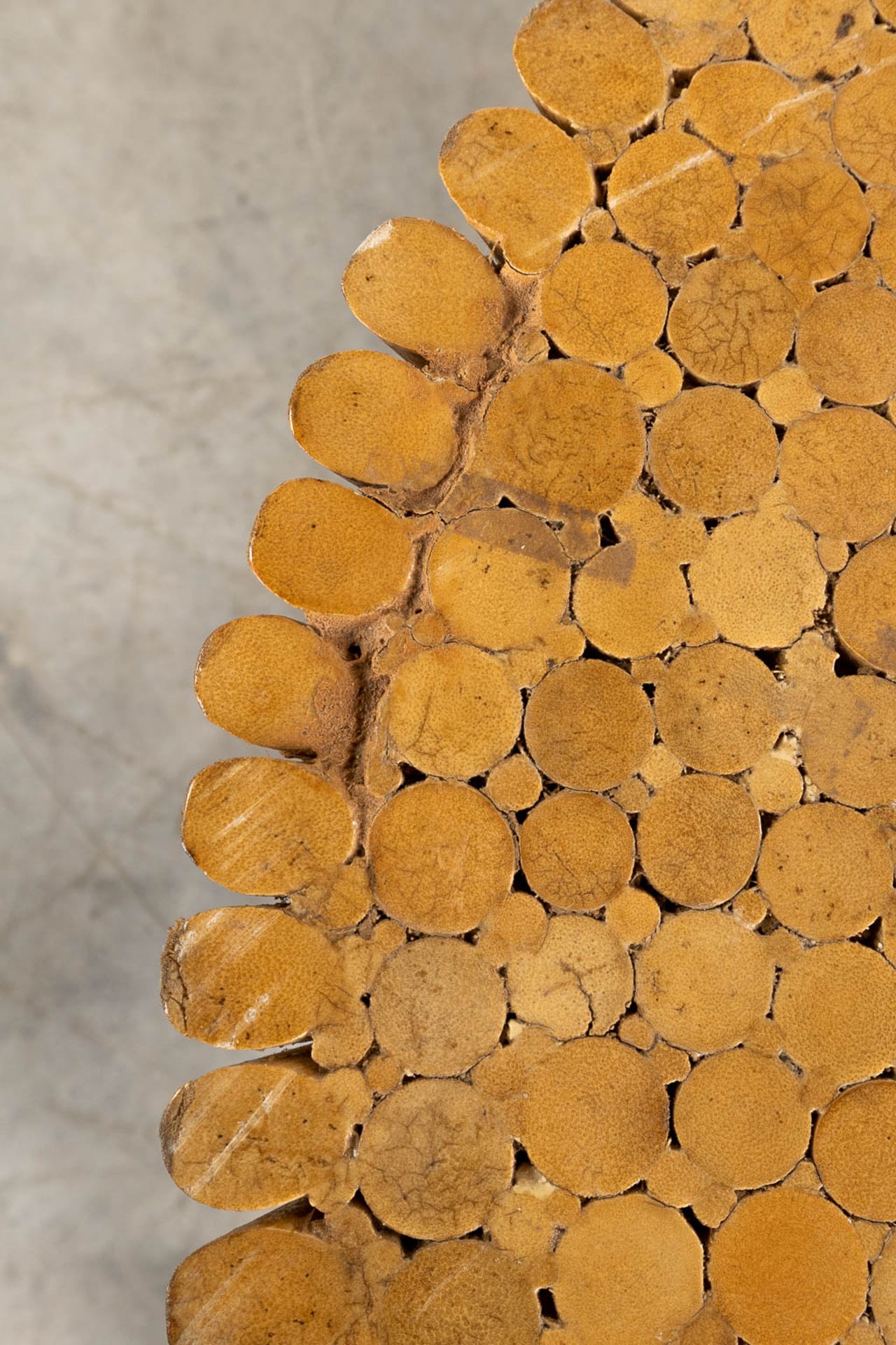 John MCGUIRE (1920-2013)(Attr.) 'Sheaf of Wheat Coffee Table, Bamboo Coffee table' with a glass top. - Bild 12 aus 14