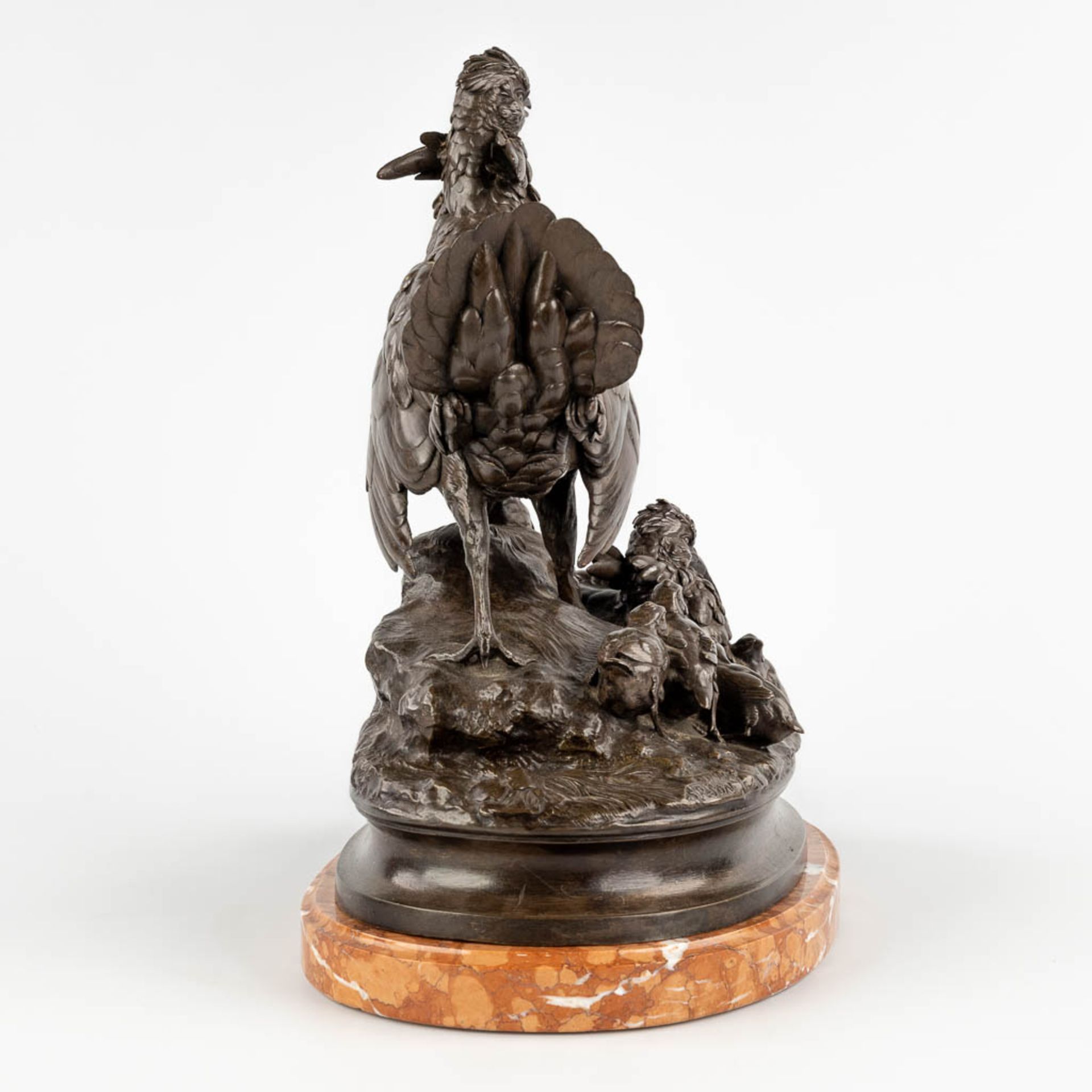 Alphonse ARSON (1822-1895) 'Partridge with chicks' patinated bronze. 1877. (D:22 x W:40 x H:41 cm) - Bild 4 aus 14