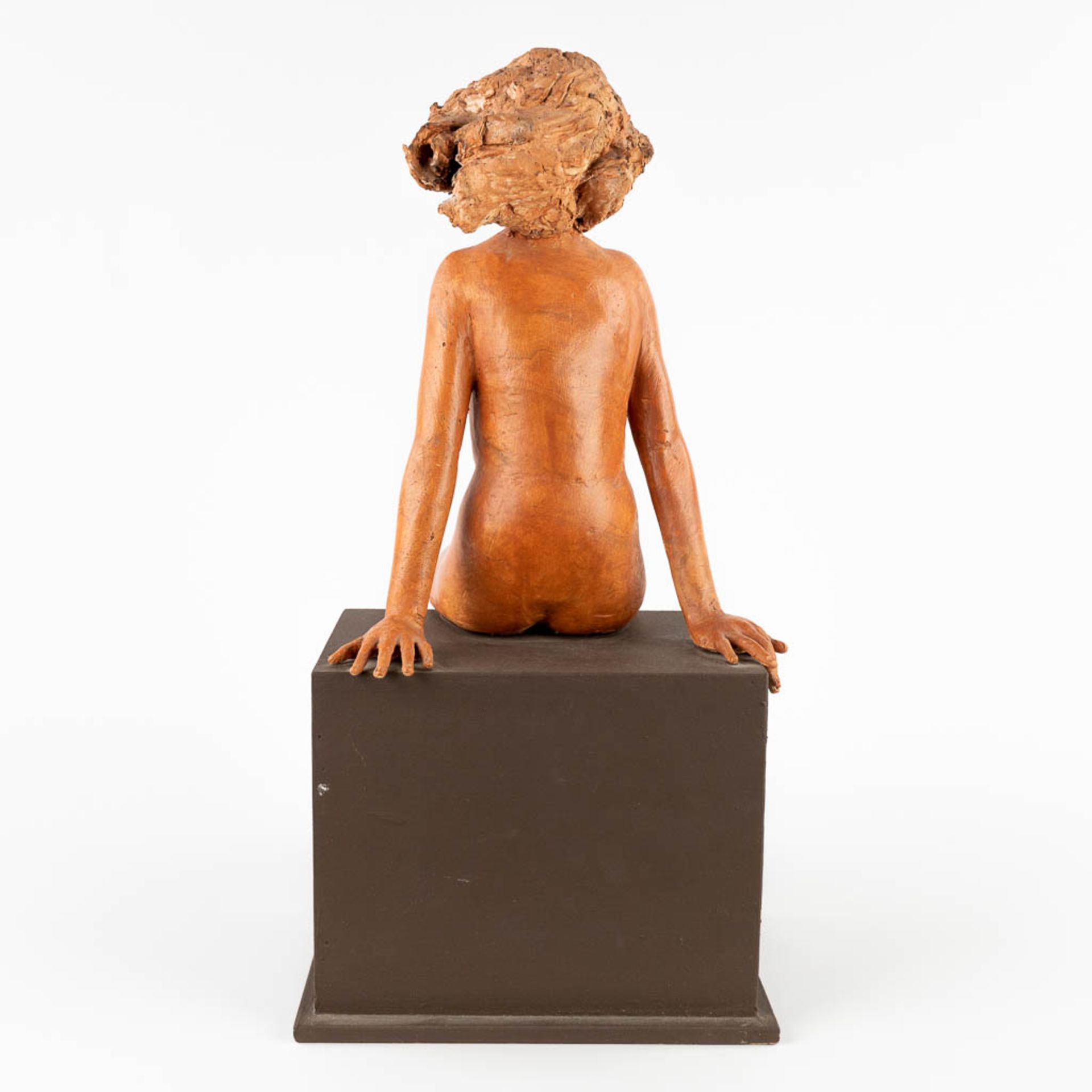 Jan DUMORTIER (XX) 'Seated Lady' terracotta (D:39 x W:26 x H:54 cm) - Bild 6 aus 15