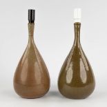 Rogier VANDEWEGHE (1923-2020) 'Pair of Table Lamps' brown glaze for Amphora. (H:29 x D:15 cm)