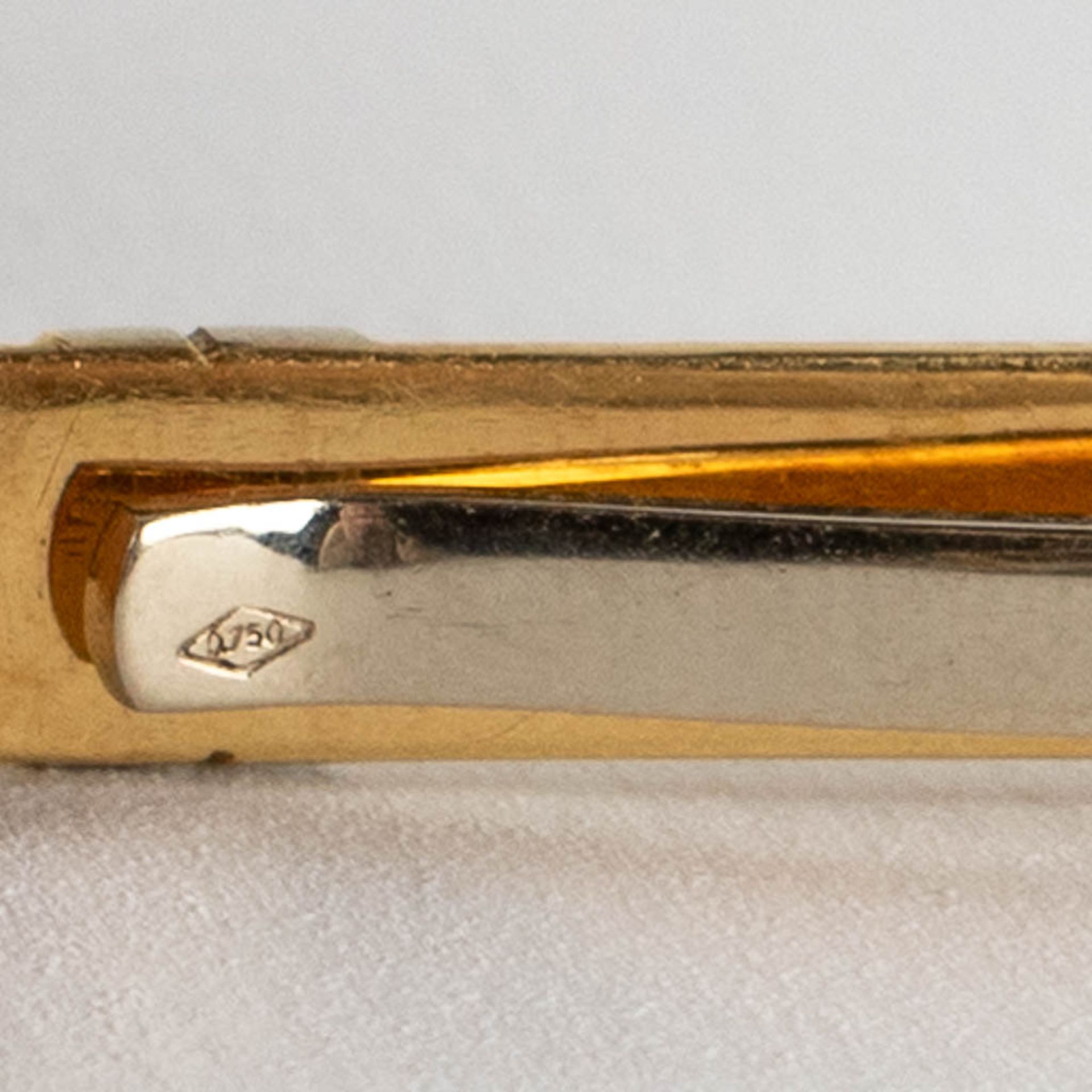 A tie clip, 18kt gold, 8,28g. (W:5,5 cm) - Image 7 of 7