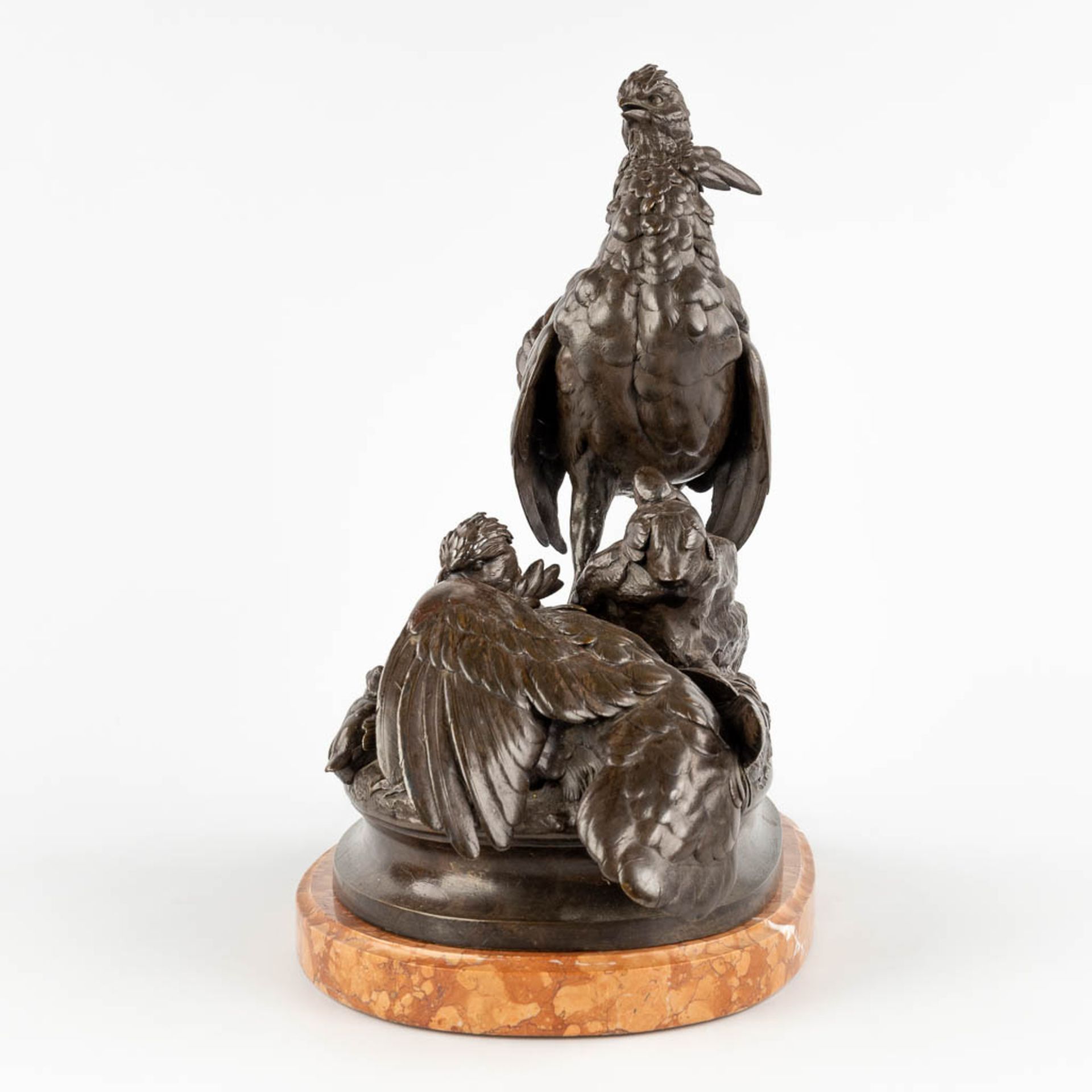 Alphonse ARSON (1822-1895) 'Partridge with chicks' patinated bronze. 1877. (D:22 x W:40 x H:41 cm) - Image 6 of 14