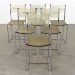 Giandomenico BELOTTI (1922-2004) 'Spaghetti Chairs', metal and plastic. Circa 1980. (D:45 x W:40 x H
