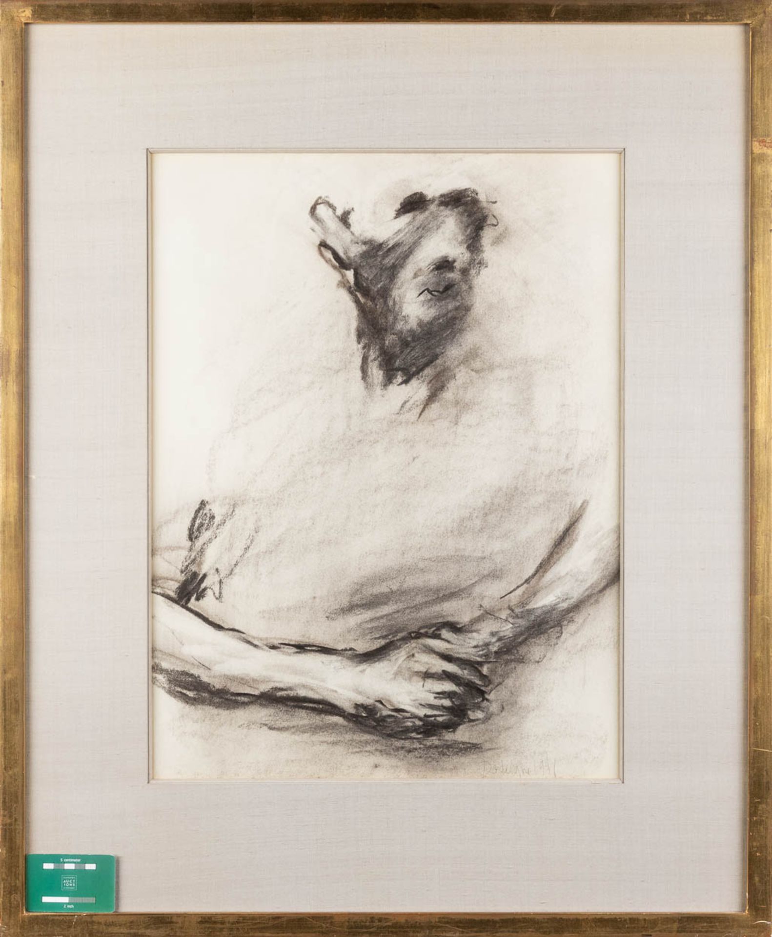 Eugène DODEIGNE (1923-2015) 'Homme Avec Bras Croisés' 1971. (W:45 x H:59,5 cm) - Image 2 of 8