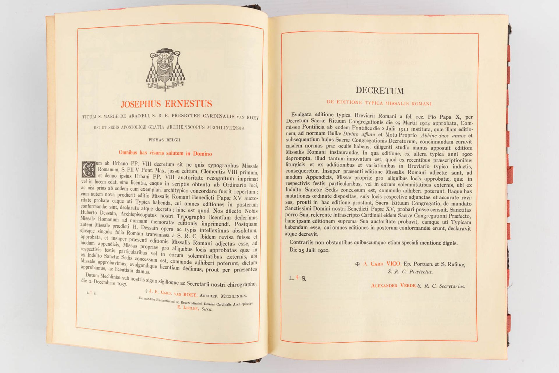 Three Missale Romanum books, 20th C. (D:6 x W:24 x H:32 cm) - Bild 14 aus 15