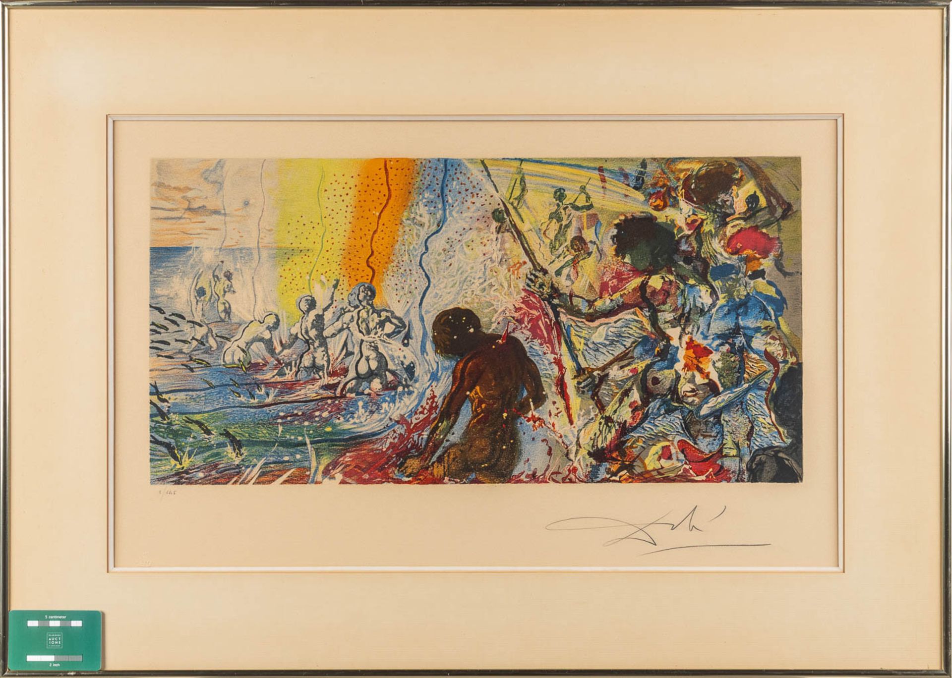 Salvador DALI (1904-1989) 'Tuna Fishing' a lithograph, 3/145 (W:60 x H:30 cm) - Image 2 of 6