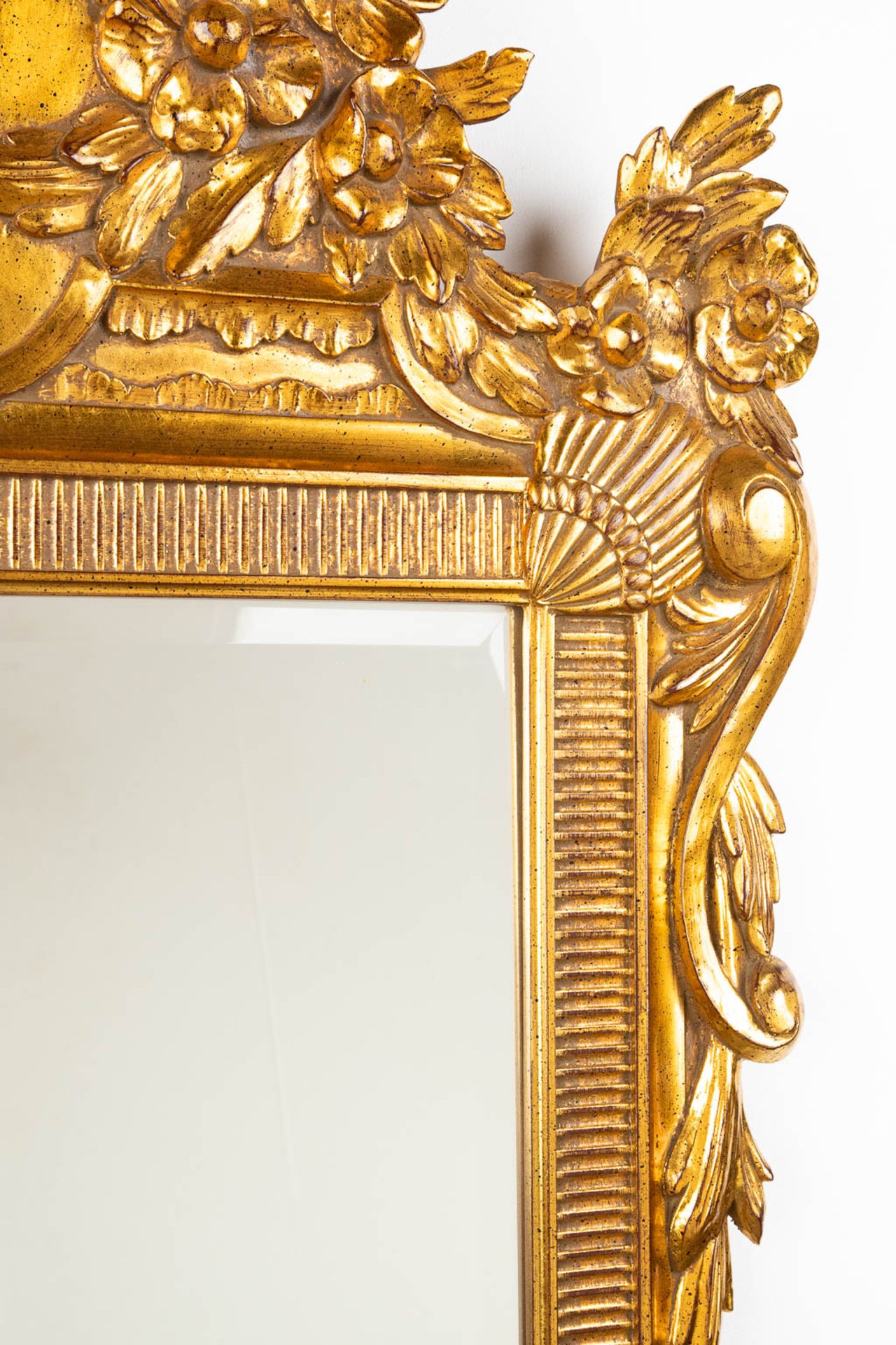 Deknudt, a gold-plated mirror. 20th C. (W:76 x H:124 cm) - Image 5 of 7