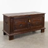 An antique chest, 19th C. (D:60 x W:140 x H:70 cm)