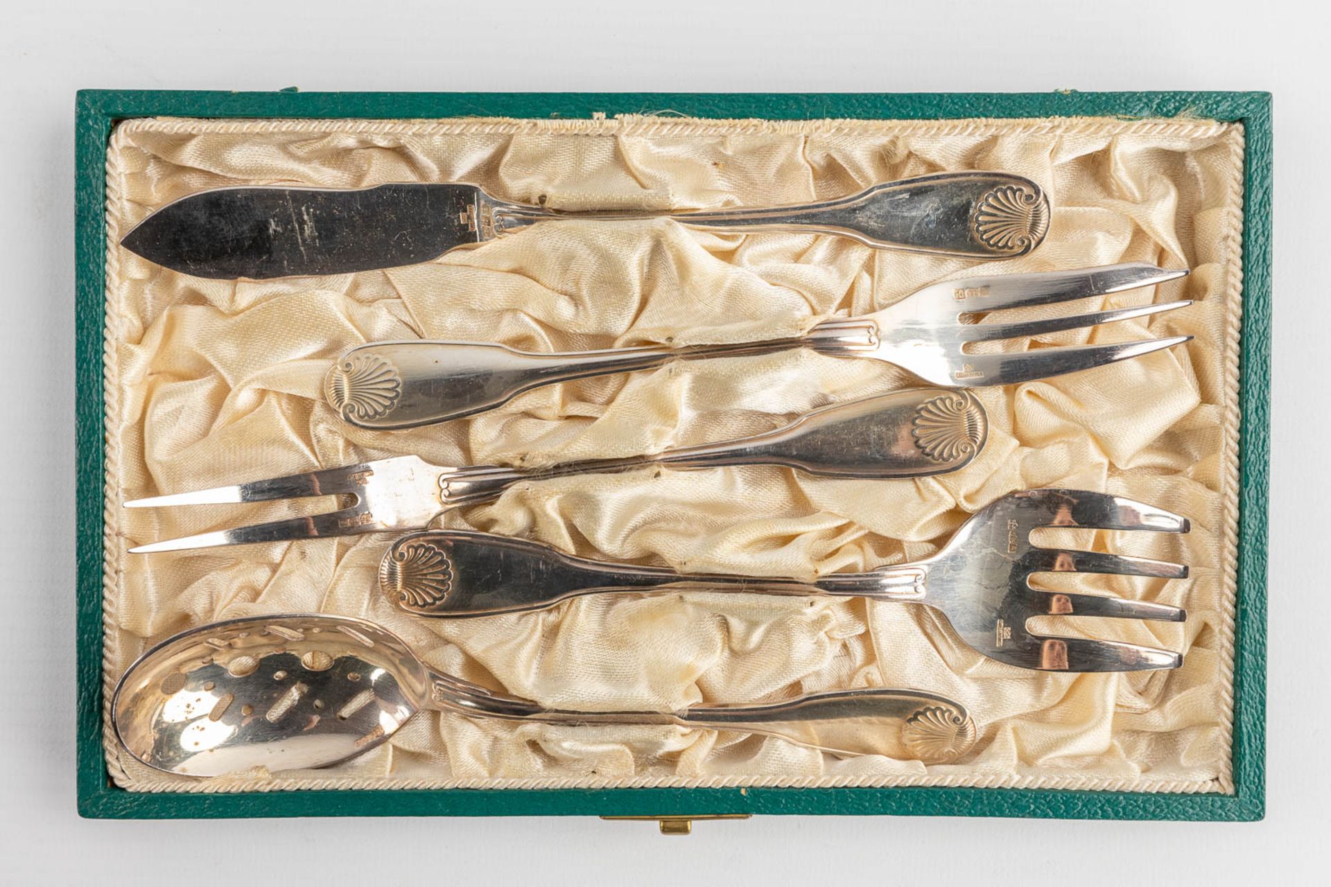 Lemaire &amp; De Vernissy, 'Cocquille' a silver cutlery set. Added Christofle 'Coquille'. 4,717 kg. - Image 19 of 24