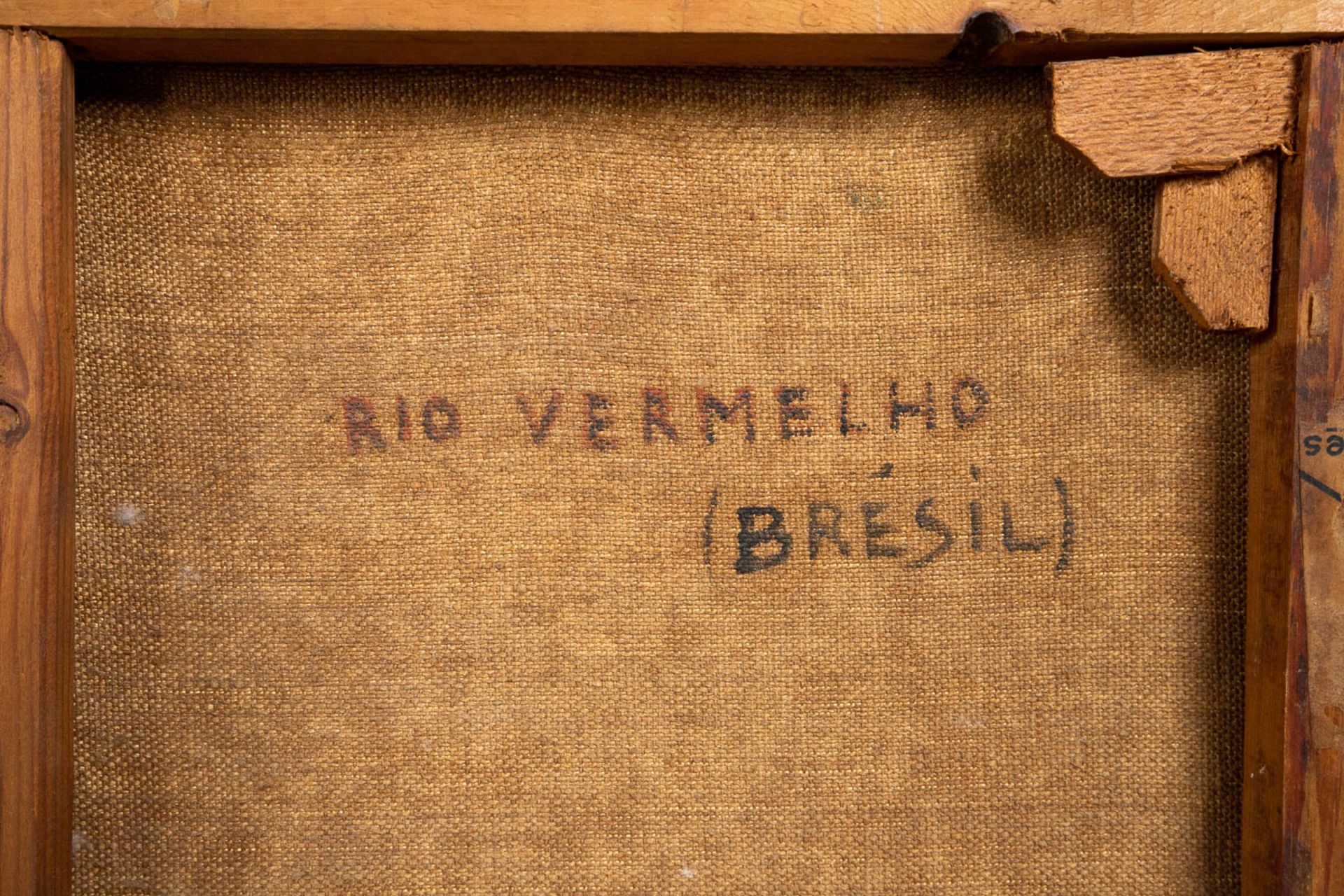 Aimé STEVENS (1879-1951) 'Rio Vermelho, Brésil' oil on canvas. (W:50 x H:40 cm) - Image 7 of 9