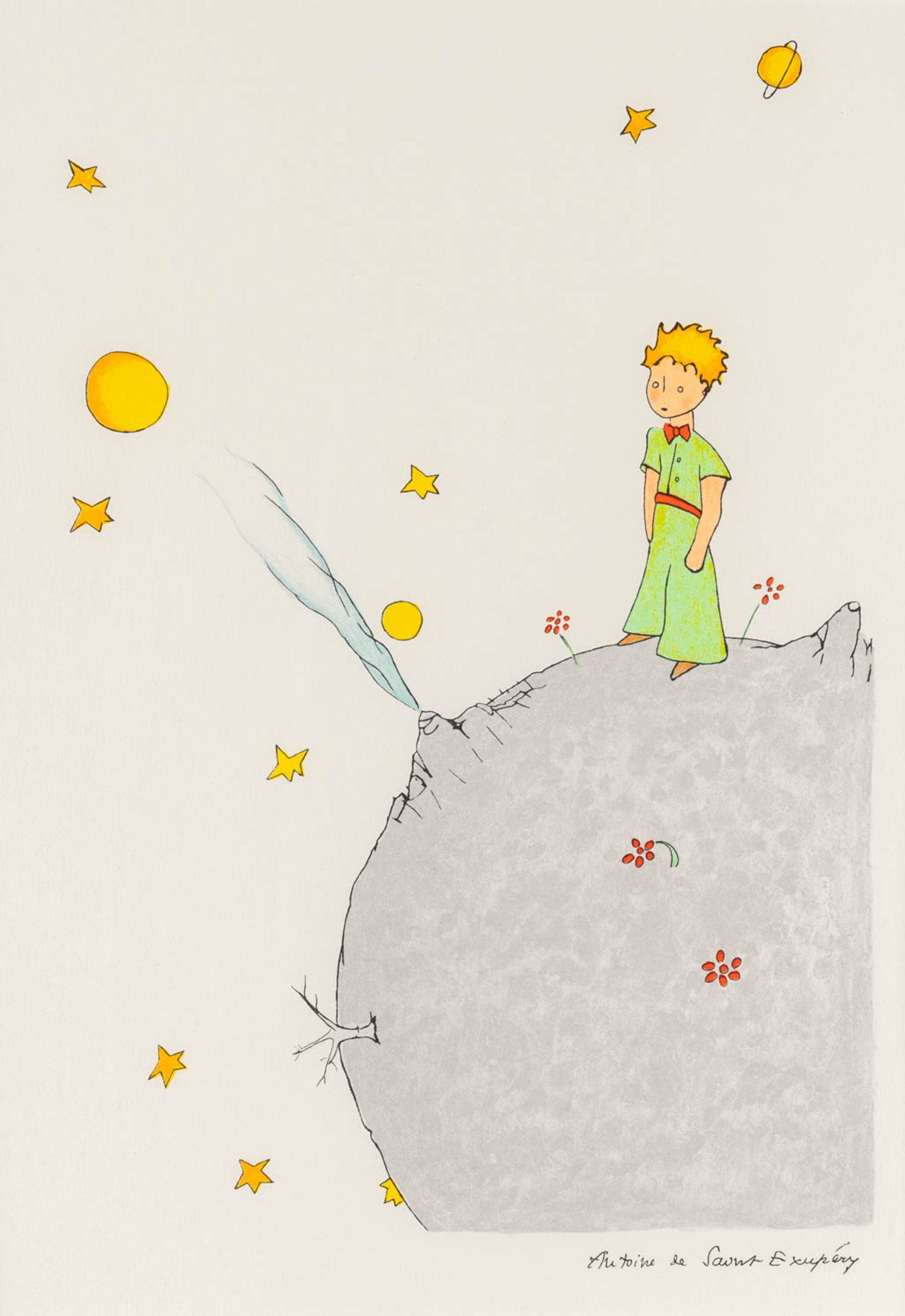 Antoine DE SAINT-EXUPÉRY (1900-1944) 'Le Petit Prince' two prints. (W:30 x H:40 cm) - Image 10 of 13