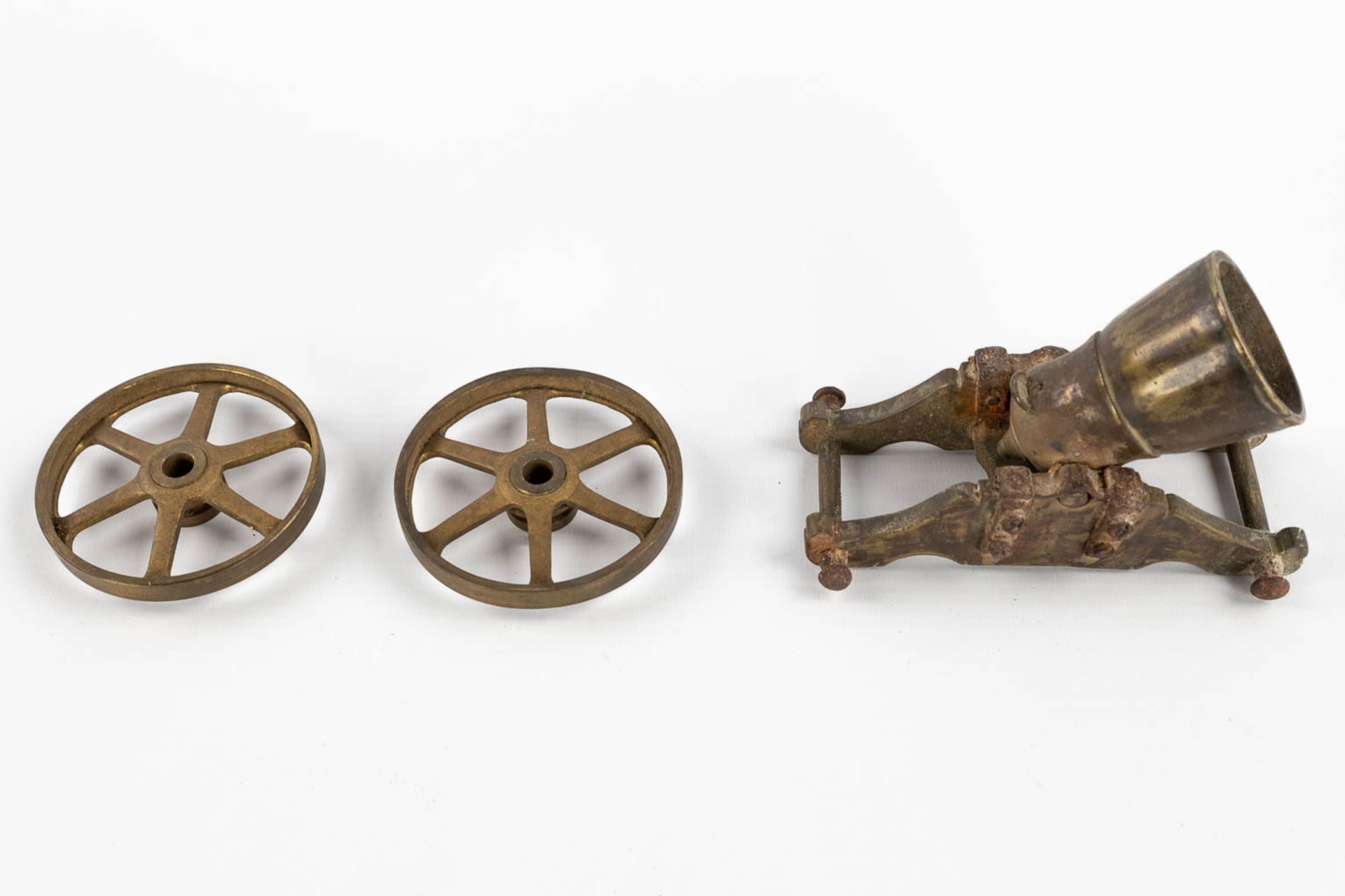 Six miniature cannons, 19th/20th C. (D:20 x W:38 x H:12 cm) - Image 12 of 13