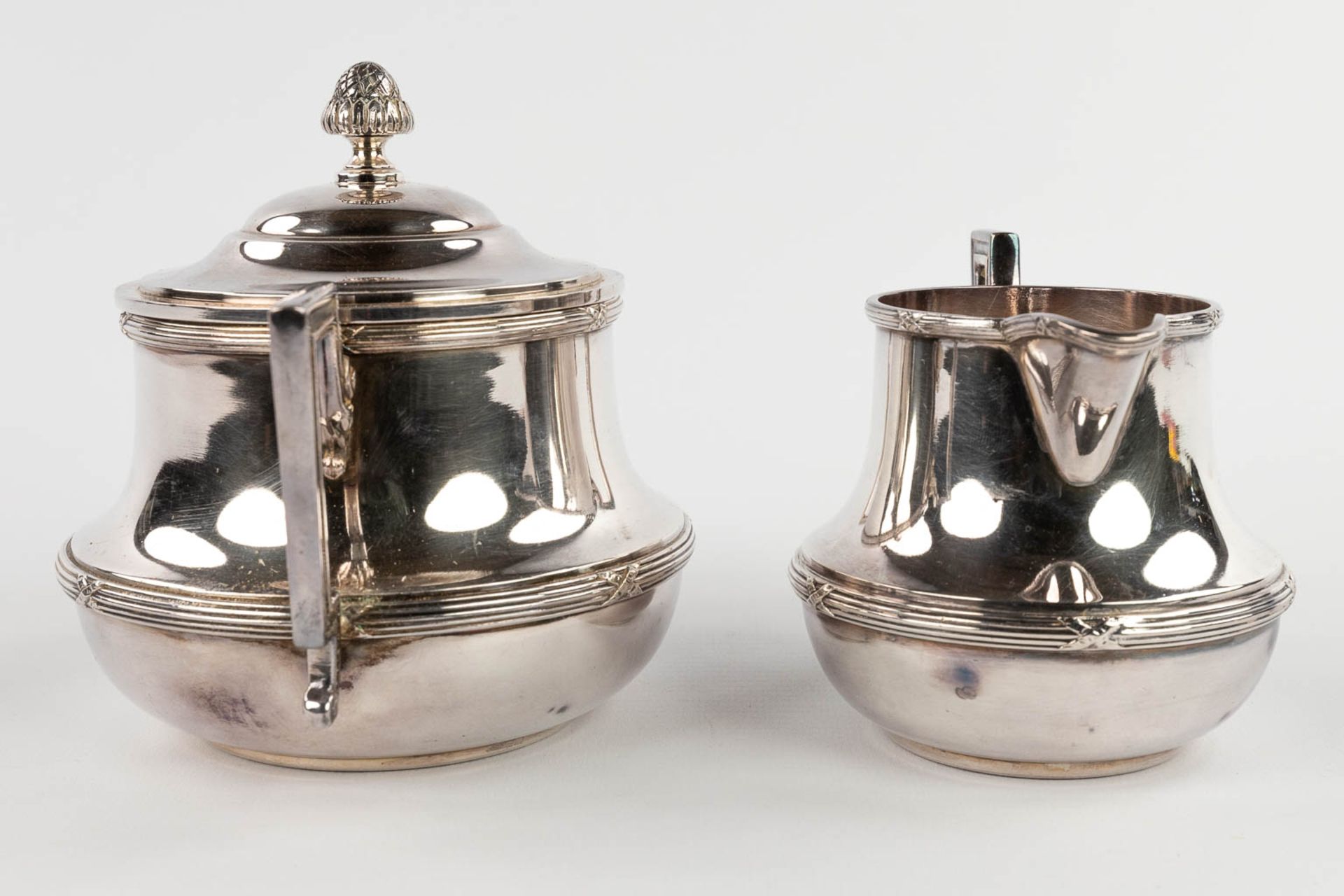 Wiskemann, a 5-piece silver-plated coffee and tea service made of silver-plated metal. (D:35,5 x W:5 - Image 18 of 22
