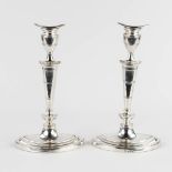 Ellis &amp; Co, Ellis Jacob Greenberg, a pair of candle holders, silver, gross: 1,605g. (W:12 x H:17