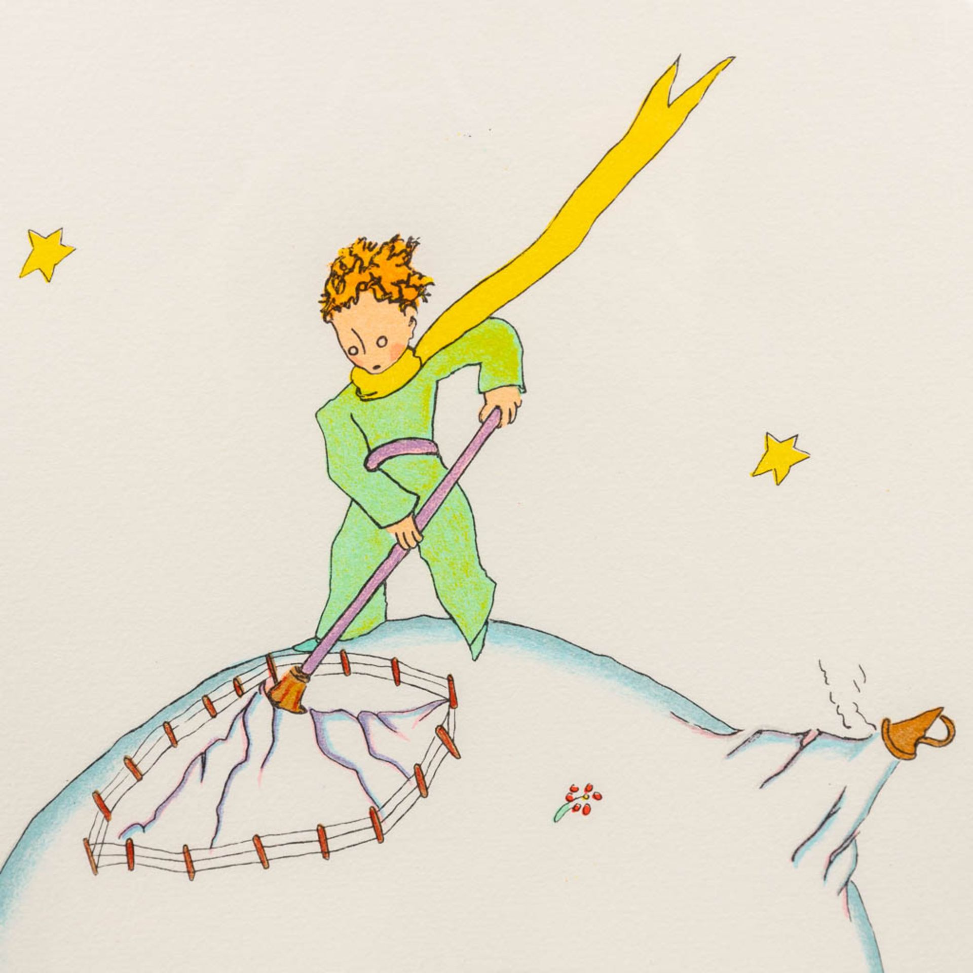 Antoine DE SAINT-EXUPÉRY (1900-1944) 'Le Petit Prince' two prints. (W:30 x H:40 cm) - Image 6 of 13