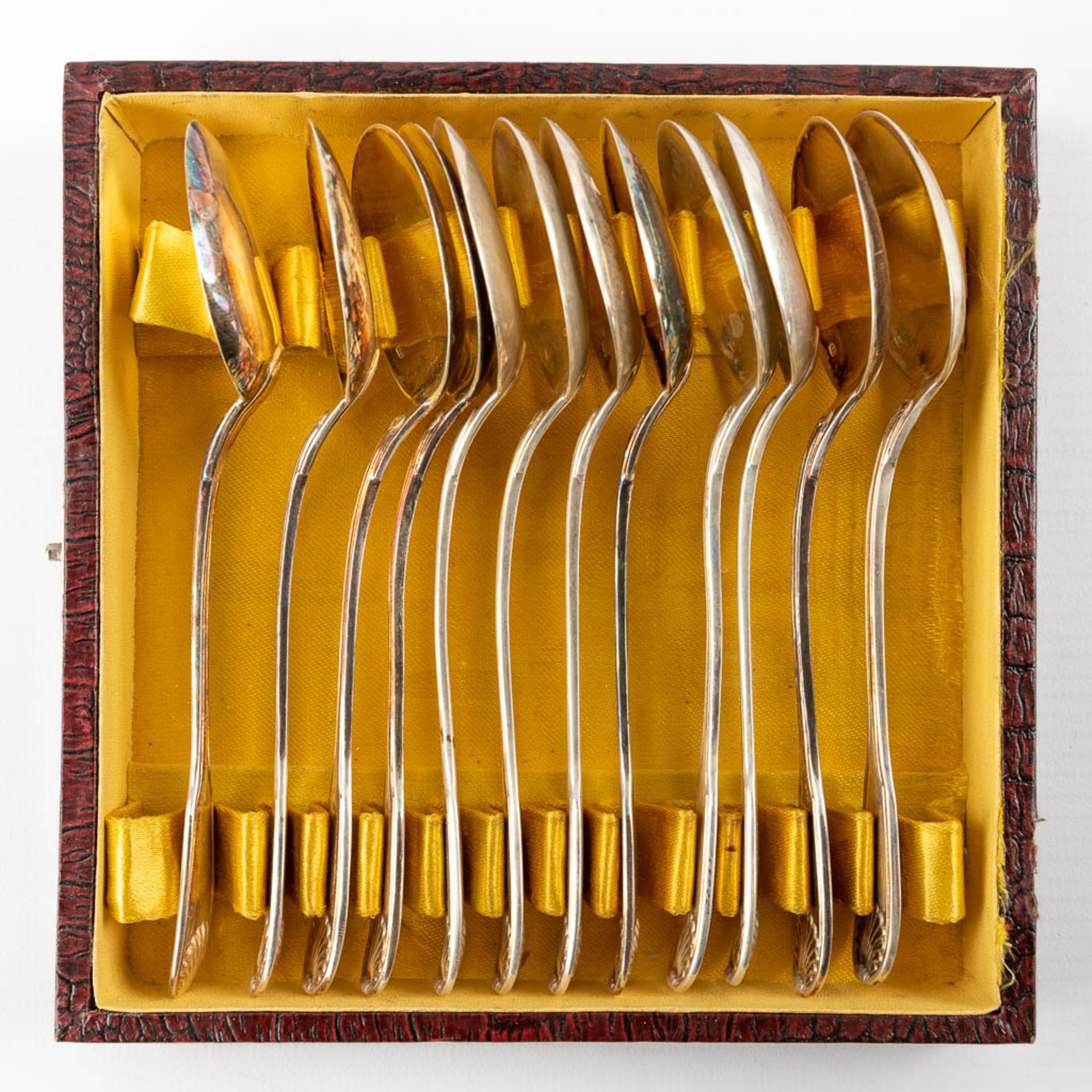 Lemaire & De Vernissy, 'Cocquille' a silver cutlery set. Added Christofle 'Coquille'. 4,717 kg. - Bild 12 aus 24