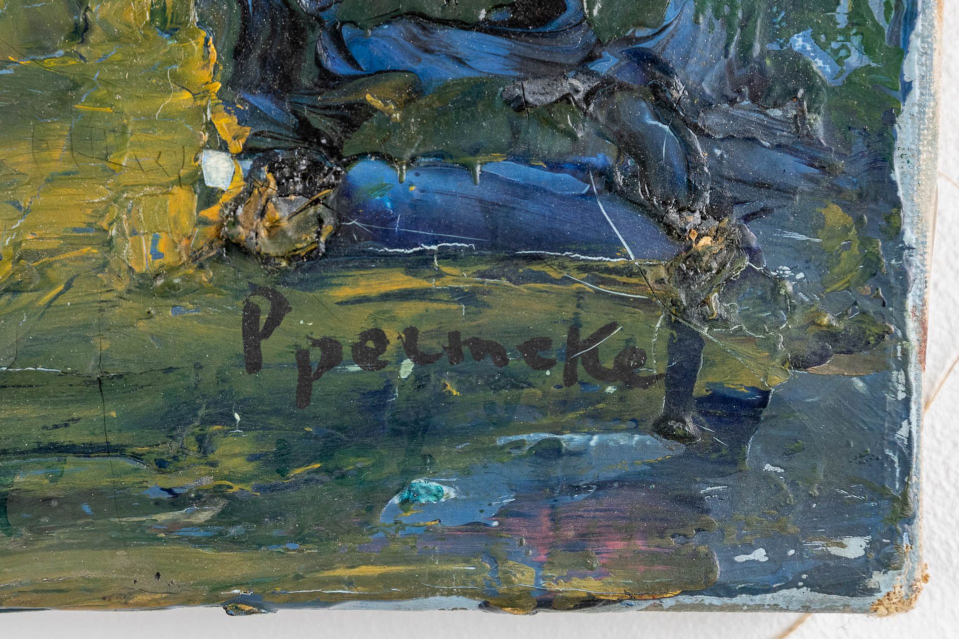 Paul PERMEKE (1918-1990) 'Landscape' oil on canvas. (W:40 x H:30 cm) - Image 7 of 8