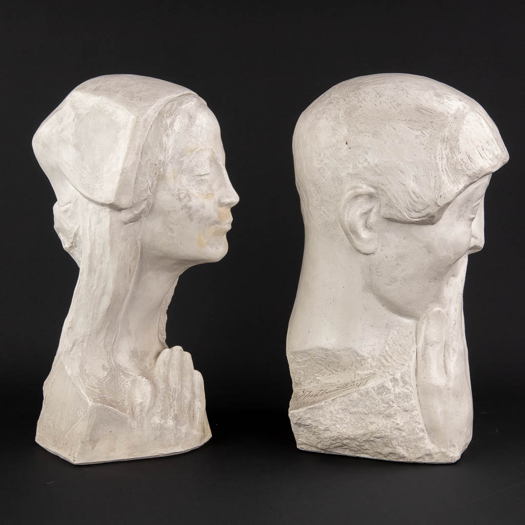 Antoon VAN PARIJS (1884-1968) 'Three sculptures' plaster (D:24 x W:44 x H:22 cm) - Image 4 of 19