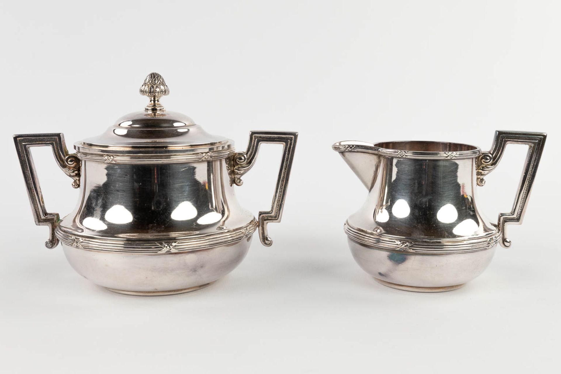 Wiskemann, a 5-piece silver-plated coffee and tea service made of silver-plated metal. (D:35,5 x W:5 - Image 17 of 22