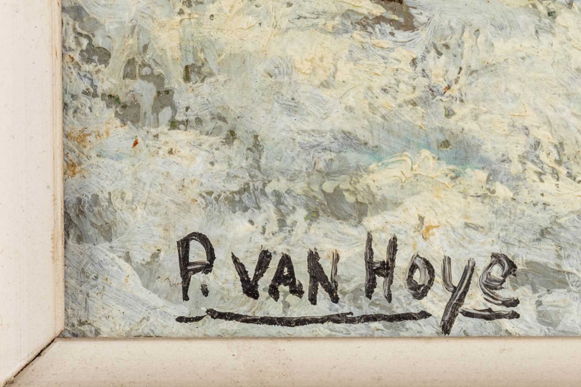 Paul VAN HOYE (1887-1962) 'Winterlandscape' oil on canvas. (W:40 x H:30 cm) - Bild 5 aus 6