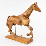 A mid-century drawing model of a horse. (D:13 x W:53 x H:49 cm)