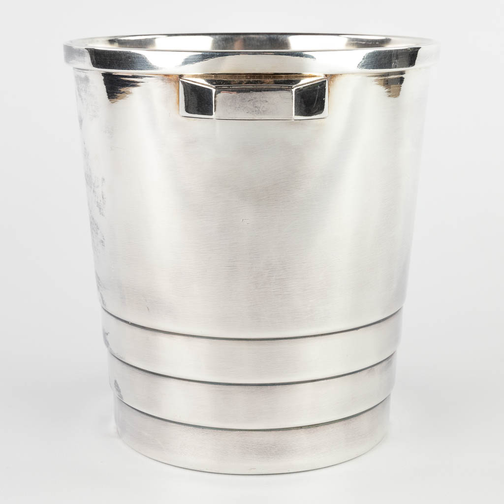 Luc LANEL (1893-1965) Champagne cooler for Christofle, model Gallia. (D:19,5 x W:23 x H:20,5 cm) - Image 6 of 12