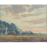 Louis CLESSE (1889-1961) 'Landscape' oil on panel. 1935 (W:49 x H:39 cm)