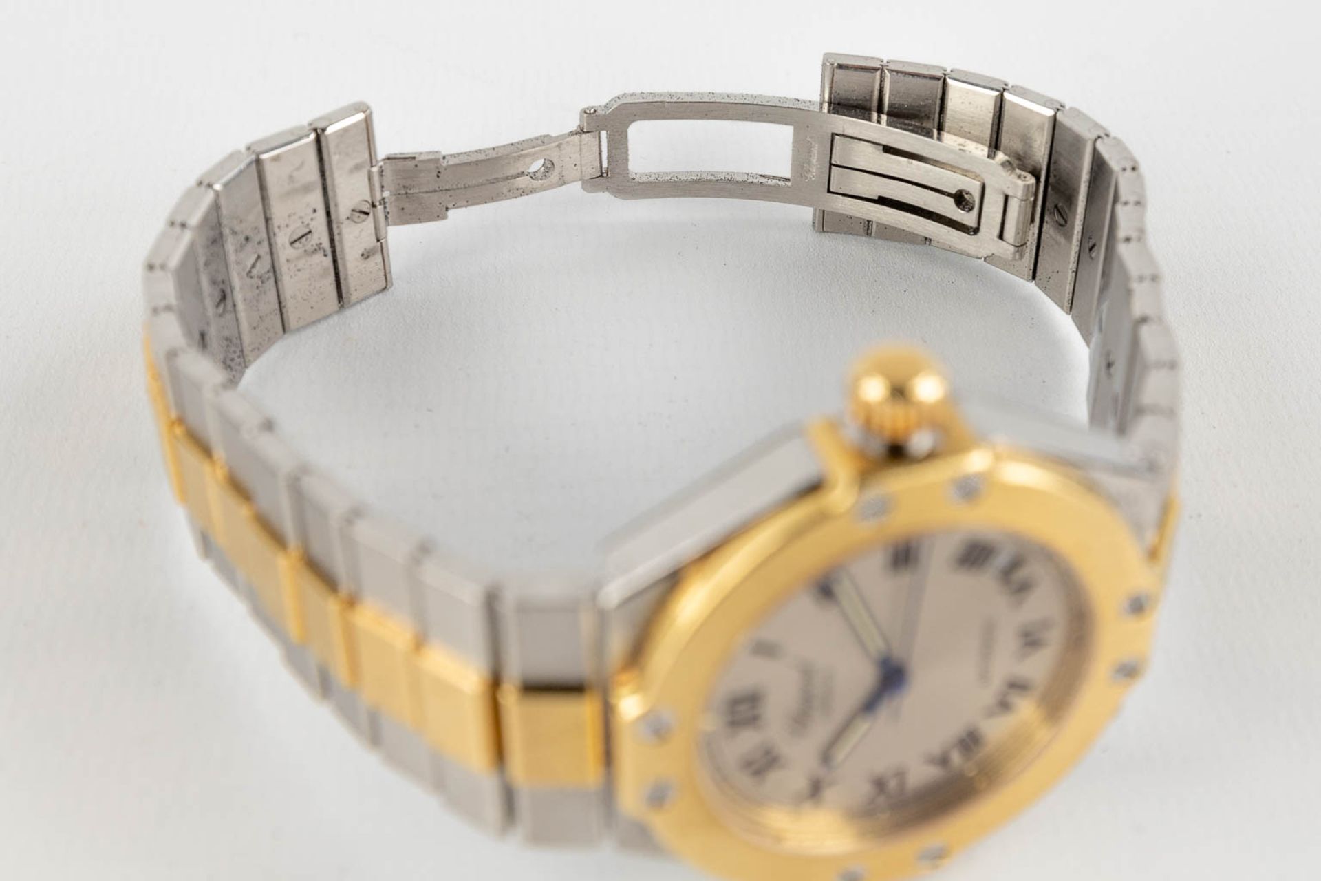 Chopard Saint Moritz, a men's wristwatch, 18kt yellow gold and steel. Box and papers. Reference 8300 - Image 14 of 16