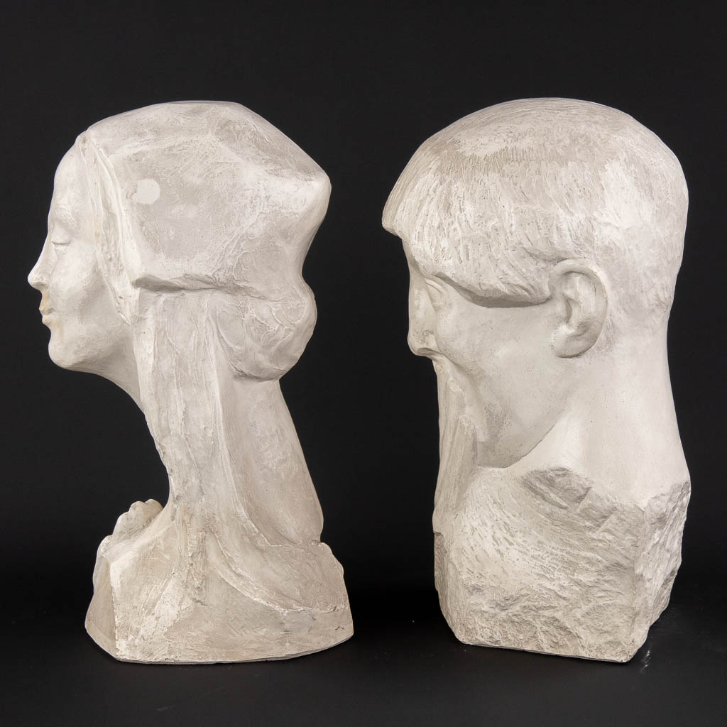 Antoon VAN PARIJS (1884-1968) 'Three sculptures' plaster (D:24 x W:44 x H:22 cm) - Image 6 of 19