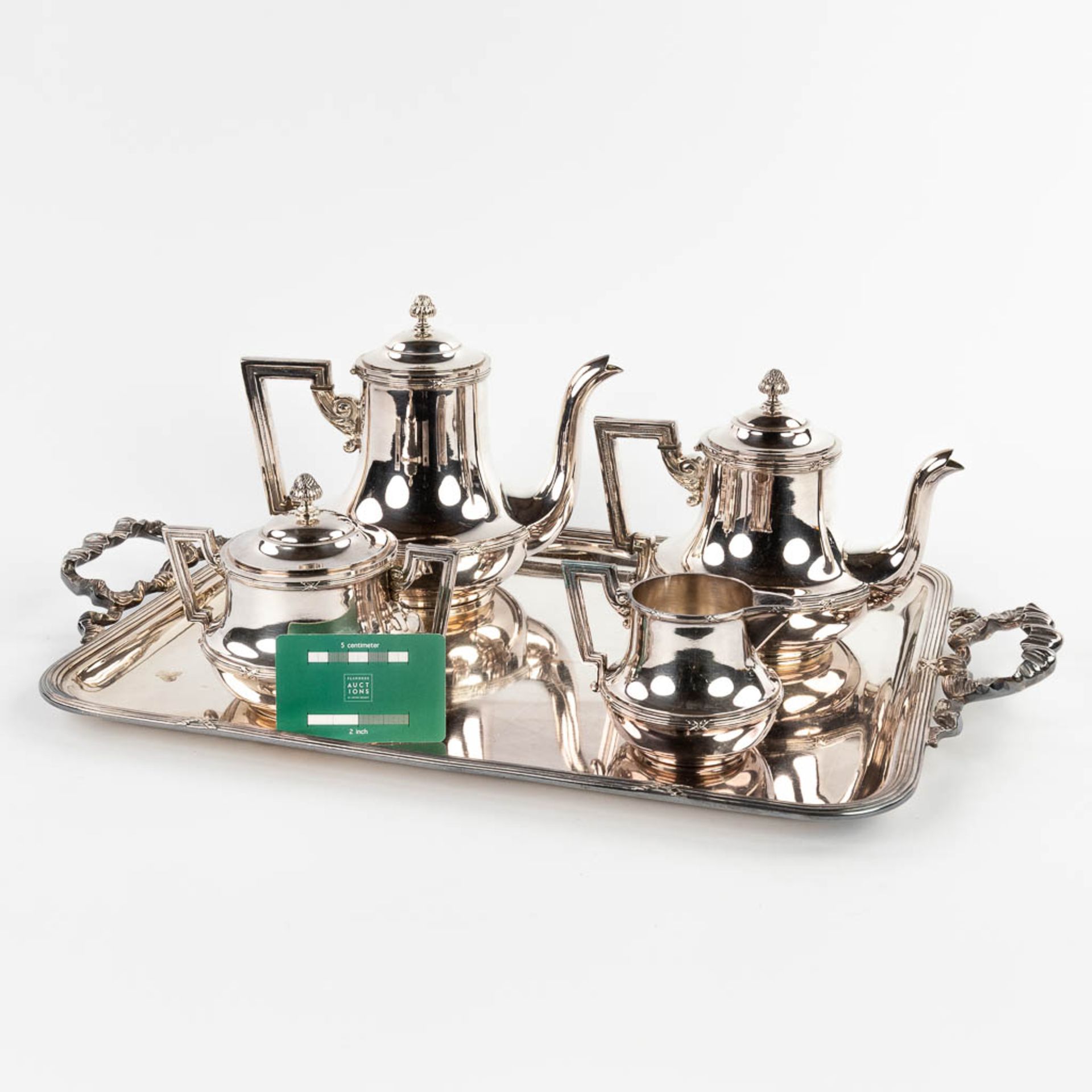 Wiskemann, a 5-piece silver-plated coffee and tea service made of silver-plated metal. (D:35,5 x W:5 - Image 2 of 22