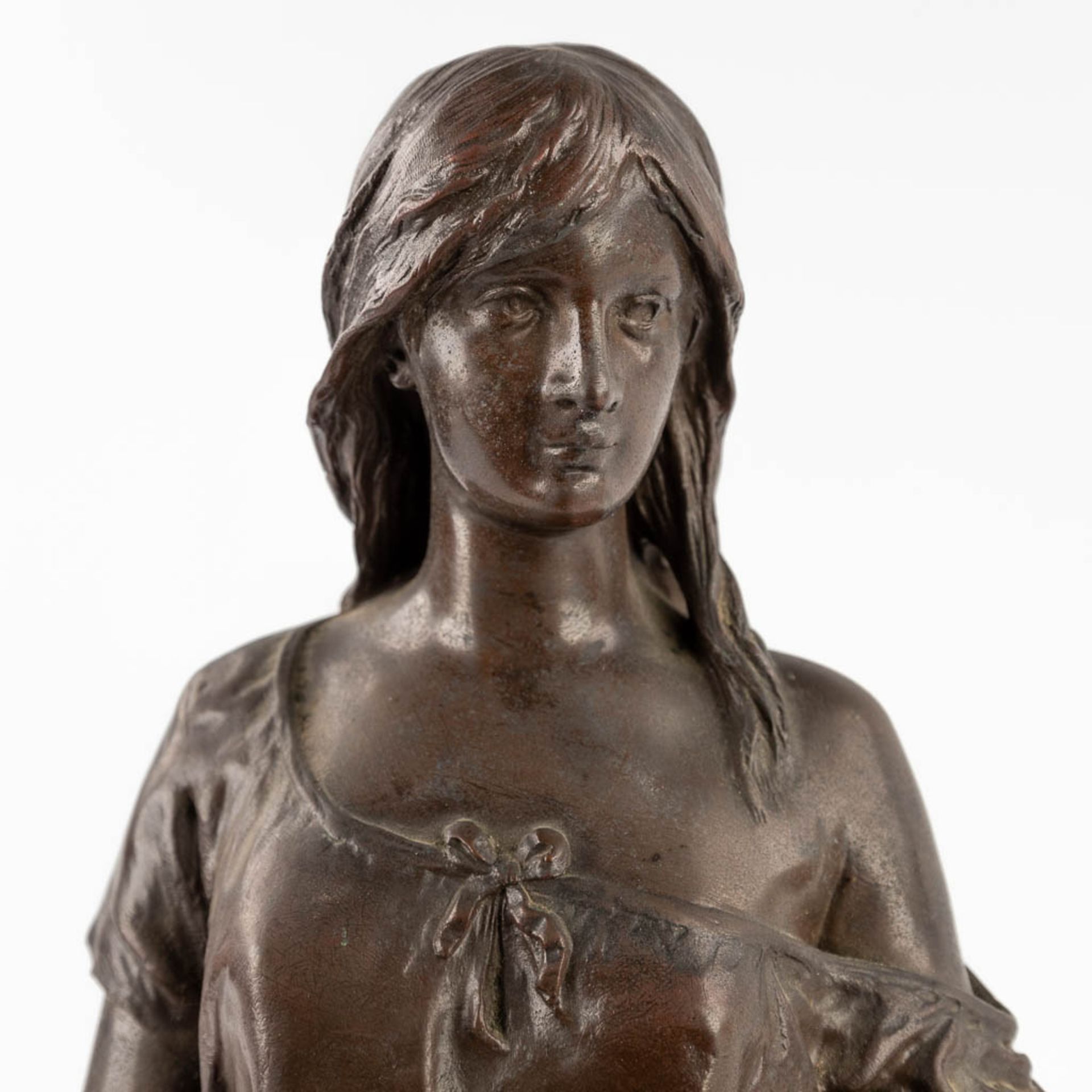 Eugène MARIOTON (1854-1933) 'Esmeralda' patinated bronze (D:14 x W:15 x H:45 cm) - Bild 9 aus 10