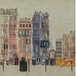 José VERMEERSCH (1922-1997)(attr.) 'City View' oil on panel. (W:122 x H:122 cm)